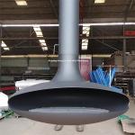 suspended stove wood indoor hanging fireplace carbon fireplace contemporary