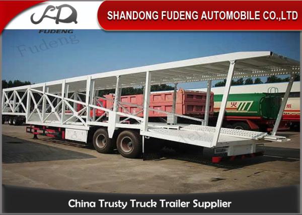 Buy cheap Double Axles Car Carrier Trailer For 9 Cars Transport Steel Material from wholesalers