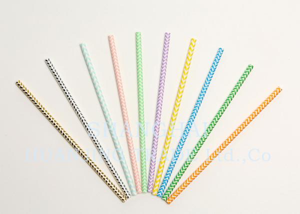 Buy cheap Commercial Decorative Paper Drinking Straws Sturdy Thick Earth Friendly from wholesalers