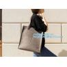 Buy cheap Grocery Bags Reusable Eco Shopping Bags Large Made By Felt Fabric Produce Bags Stylish Travel Tote Bag Gray from wholesalers