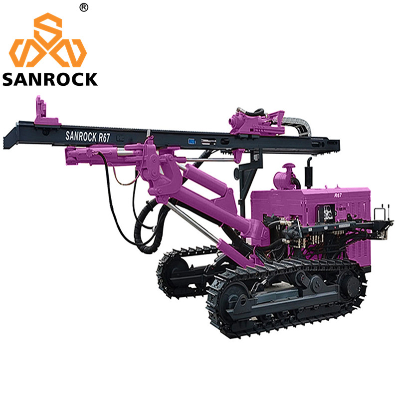 Crawler Hydraulic DTH Drilling Machine Rotary Blast Hole Separated Mining Drilling Rig