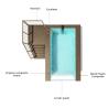Buy cheap Outdoor Endless Lap Pool Fiberglass Shipping Container for Child and Adult Swimming from wholesalers