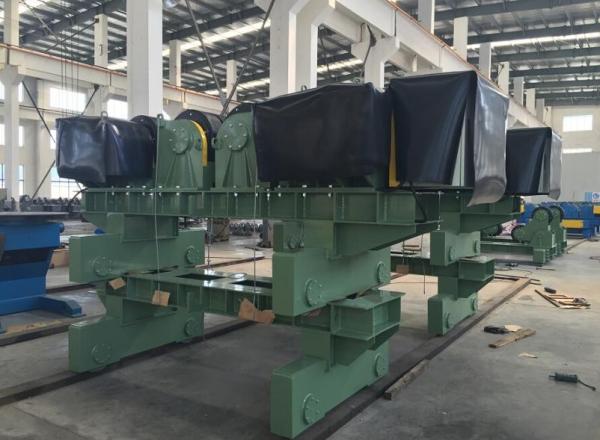 Shot Blasting Painting Tank Turning Rolls 200T Steel Tube In Wind Tower