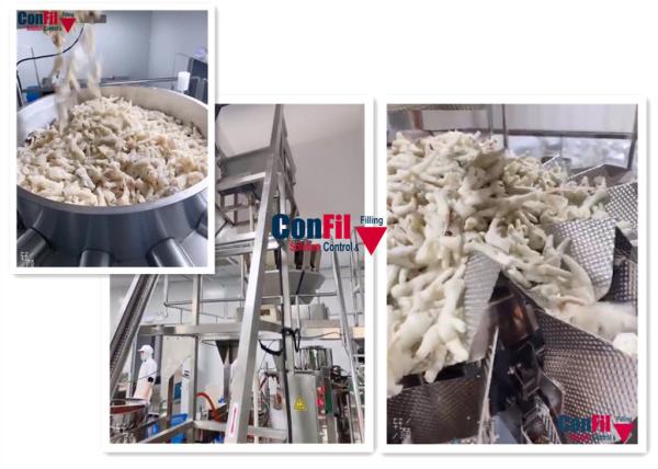 Buy cheap Rotary 1000 Gram Chicken Vacuum Packing Machine For Poultry Packing Line from wholesalers