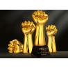 Buy cheap Fist Shape Resin Trophy Cup Gold Electroplated For Outstanding Staff / Employees from wholesalers