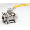 Buy cheap Female Reduced Bore Ball valve 3 piece Screw-On Lever operated from wholesalers
