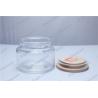 Buy cheap frosted glass jar with wooden lid for wholesale from wholesalers
