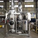 2100*1900*5000mm Falling Film Single Effect Evaporator