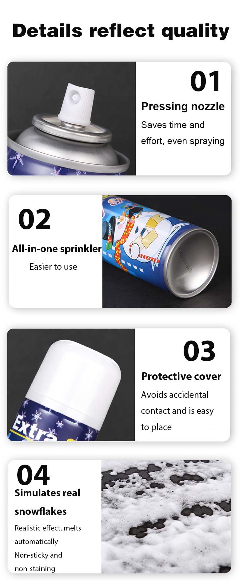 Wholesales Party Snow Spray Artificial Snow Spray Can OEM Accepted for Fun Birthday Wedding Decoration