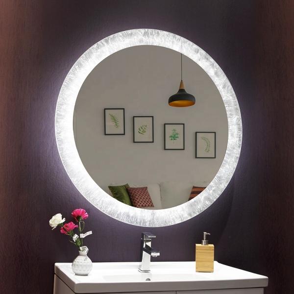 Buy cheap Wall Mounted Frameless Round Led Bathroom Mirror With Modern Design from wholesalers