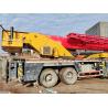 Buy cheap 80ton Mobile Crane Used Truck Crane Hoist Crane Maximum Lifting Height 40m Orange and Red from wholesalers