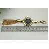 Buy cheap Novelty DIY high-grade bag hardware accessories light gold drip glue hanging charm with tassel from wholesalers