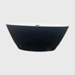 CUPC Large Modern Acrylic Black Corner Bathtub Shower 1600mm