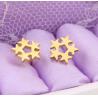 Buy cheap Customized Earring Surgical Stainless Steel Titanium Silver Gold Black Plated Star Stud Earrings from wholesalers