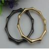 Buy cheap Wholesale custom accessories zinc alloy bamboo shape gunmetal & gold 90 mm metal genuine leather bag handle pull from wholesalers
