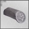 Buy cheap Chinese Style Dragon Pattern Clay Grey Color Unglazed Eaves Roof Tile from wholesalers