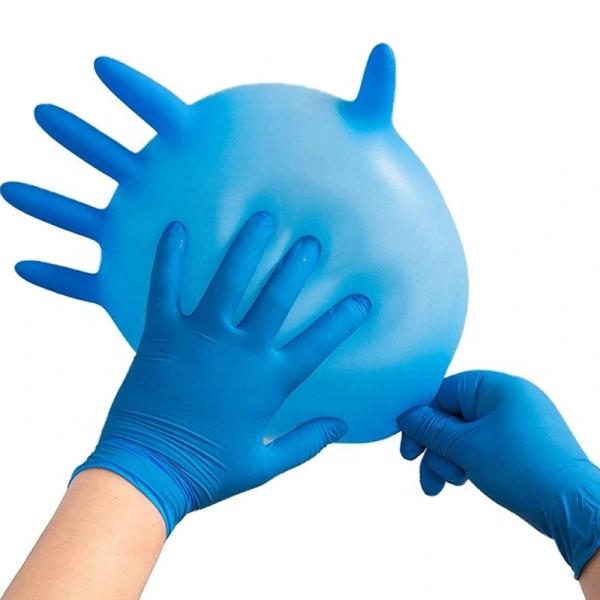 Buy cheap Customized 510K Blue Nitrile Disposable Gloves Hair Dyeing Gloves from wholesalers