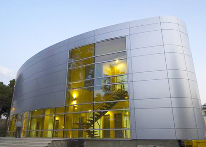 Nano Coating Self - Cleaning Aluminum Composite Metal Panels / 3D Curtain Wall Cladding