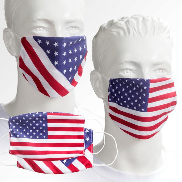 Buy cheap Swil Fashionable Flag Pattern Digital Printing Face Mask 12x17cm CMYK Printing from wholesalers