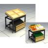 Buy cheap movable wood supermarket vegetables display shelf from wholesalers