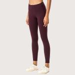 Nude Feeling 80% Fabric Yoga Clothes For Women Black Leggings With Pockets