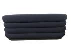 Fully blue linen fabric upholstery bench/ ottoman/bed bench for hotel bedroom