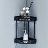 Buy cheap Black 304 Stainless Steel Douche Bathroom Corner Shelf 2 Tier Kitchen Accessories from wholesalers