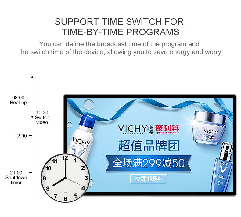 43 Inch 49 Inch High Definition Commercial Elevator LCD Display Screens