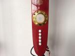 Copper Motor 16 Inch Solar Stand Fan 12v Red Color For Outdoor / Indoor