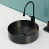 Buy cheap Single Round Bathroom Sinks Durable Stainless Steel Counter Top Gold from wholesalers
