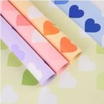 Waterproof Rose Bouquet Wrapping Paper in Neon Love Colors DIY Craft Material