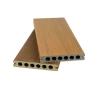 Buy cheap Co Extrusion Wood Plastic Composite Decking Boards Outside Flooring 138x23mm Round Hole HDPE from wholesalers