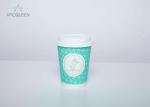 Buy cheap Heat Insulated Double Wall Paper Cup , Personalised Drinking Cups With Cup Lids from wholesalers