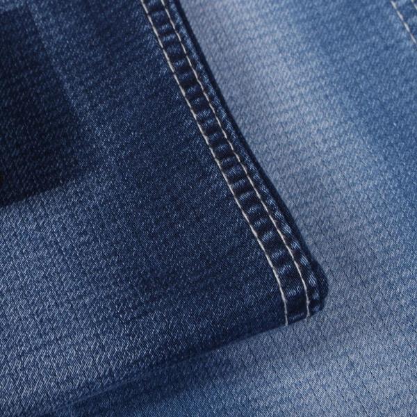 Buy cheap Jacquard Weave Double Layer Imitate Knit Denim Fabric For Jeans from wholesalers