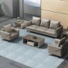 Buy cheap Chinese Style Three Seat Sectional Sofa Coffee Table Combo Set for Business Reception from wholesalers