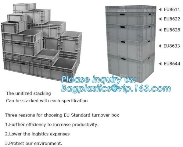 Buy cheap Plastic Circulation Folding Electronic Industrial Turnover Box, Stackable turnover plastic moving box for sale, foods cr from wholesalers