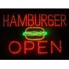 Buy cheap 530x450mm customised logo colorful led OPEN sign for store from wholesalers