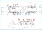 CA1857667 185-7667 1857667 Cylinder Seal Kit For C-A-T Motor Grader 12H 12H NA
