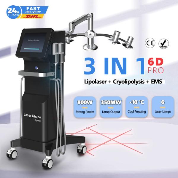 Buy cheap Lipolaser Cryotherapy Fat Freezing Machine 6D Cryolipolysis EMS Weight Loss from wholesalers