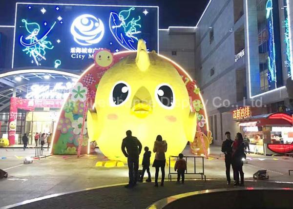 Buy cheap Promotional Cartoon Chicken Statues , Fiberglass Cartoon Characters Polished Surface from wholesalers