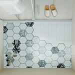 45CM*74CM Anti Slip PVC Floor Mat Barefoot 10MM Soft Bath Mat For Inside Bath