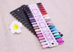 White 36 Colors Nail Art Tips Card Nail Display Board / False Nail Manicure