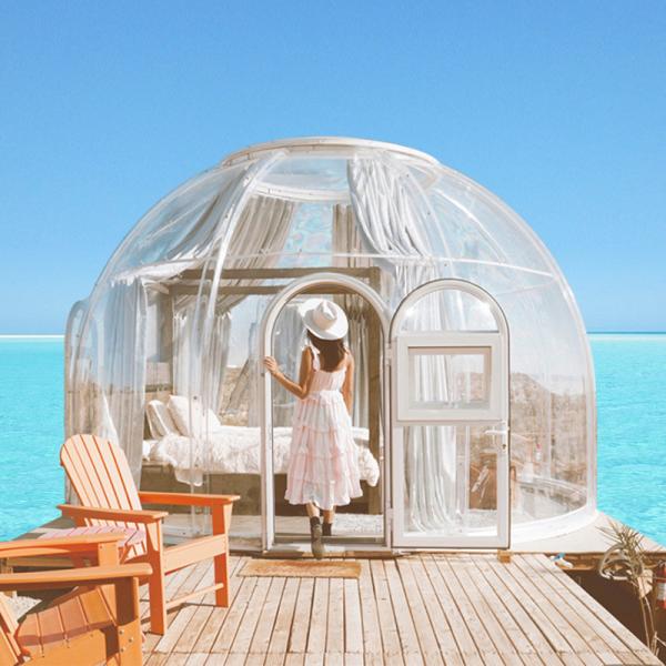 Buy cheap CE Certificate 6m Geodesic Dome Soundproof Garden Igloo Tent from wholesalers