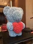 New Style Rose Bear 25 colors Available In Stock 40 cm Standing Foam/PE Rose