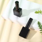 10ml 15ml Rectangular Glass Black Nail UV Gel Polish Packing Empty Square Shape