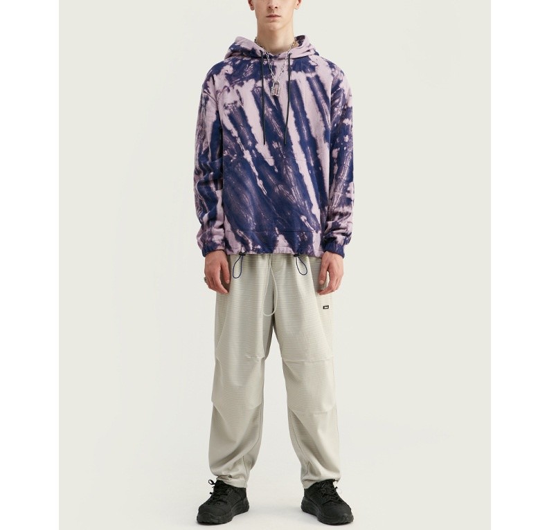 Unisex Plain Tie Dy 100% Cotton Oversized Drop Shoulder Hoodie