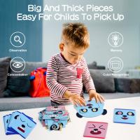 Buy cheap Multicolor Expression Puzzle Geometric Figures Matching Emotion Expression for product