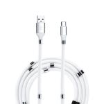 Self Winding Organizing Magnetic ROHS USB C Charging Cable