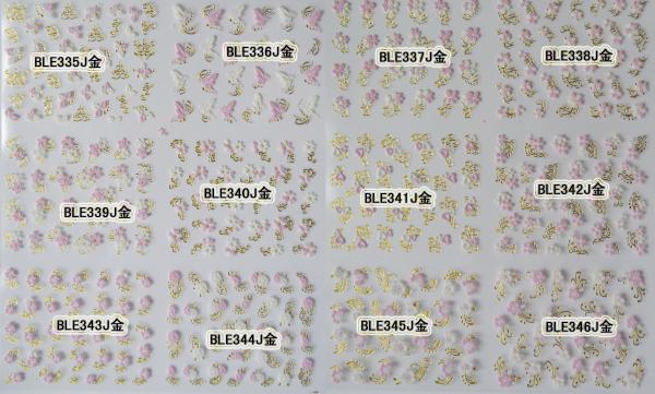 Buy cheap 3D nail sticker/nail art sticker /nail sticker printing-BLEJ335-346J from wholesalers