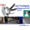 Buy cheap Rcessed 1W Mini LED Footlight IP67 Waterproof DC12V Waterproof IP67 Outdoor Garden landscape lighting from wholesalers